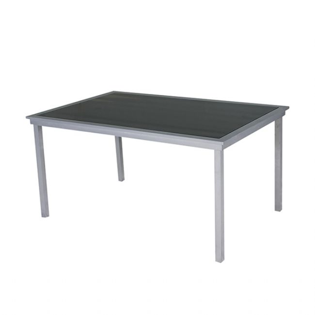 Allwetter-Garten-Esstisch und -Stühle aus Aluminium - 11D01F