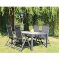 5-teiliges Garten-Essmöbel-Set aus Aluminium - 11D01L