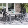 5-teiliges Garten-Essmöbel-Set aus Aluminium - 11D01L