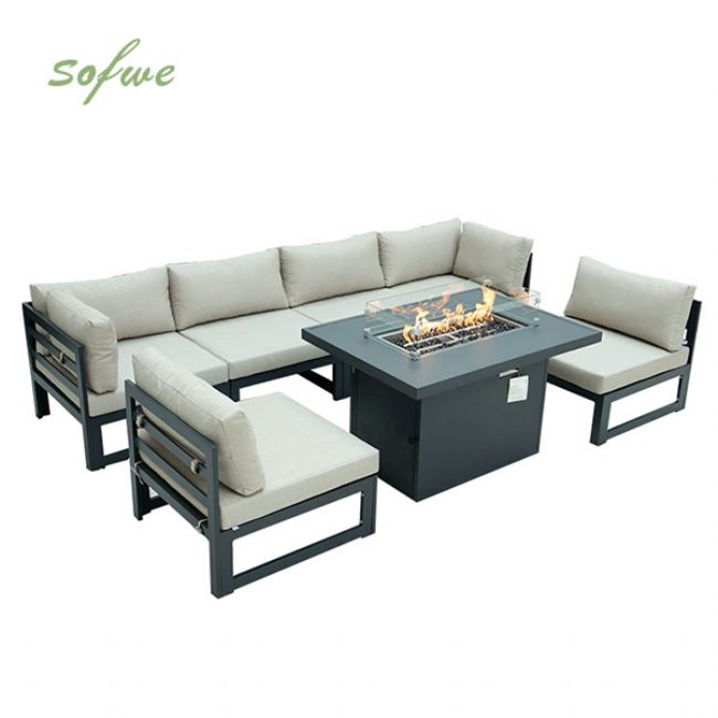 Aluminiumrohr mit Garten-Sofagarnitur für den Außenbereich - 11C01A