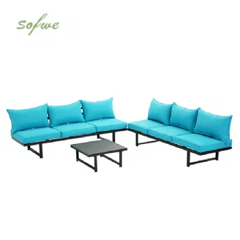 Luxus-Pool-Lounge-Set mit Metallmöbeln...