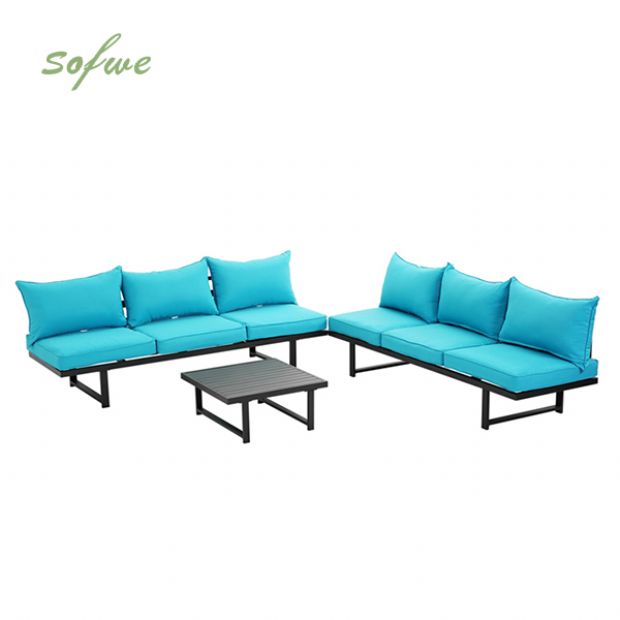 Luxus-Pool-Lounge-Set mit Metallmöbeln für den Außenbereich - 11C01B