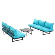 Luxus-Pool-Lounge-Set mit Metallmöbeln für den Außenbereich - 11C01B