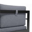 Sofagarnitur aus Aluminiumguss mit Tisch und Hocker - 11C01F