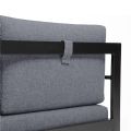 Sofagarnitur aus Aluminiumguss mit Tisch und Hocker - 11C01F