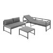 Modulares 5-Sitzer-Gartensofa für den Außenbereich - 11C01G