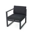 4-teiliges Outdoor-Sofa aus Aluminium in V-Form - 11C01H