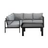 Modulares 5-Sitzer-Sofa aus Aluminium für den Außenbereich - 11C01I