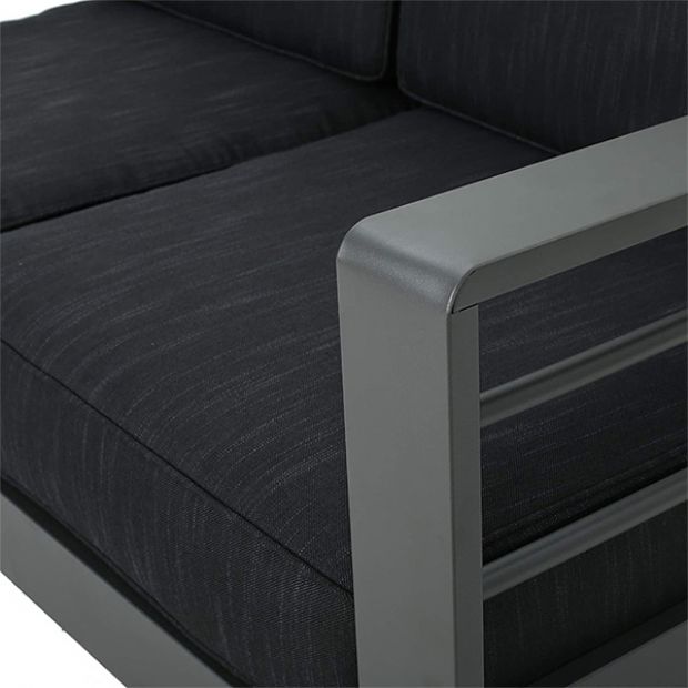 V-förmiges Sofagarnitur aus Aluminium für den Außenbereich - 11C01J