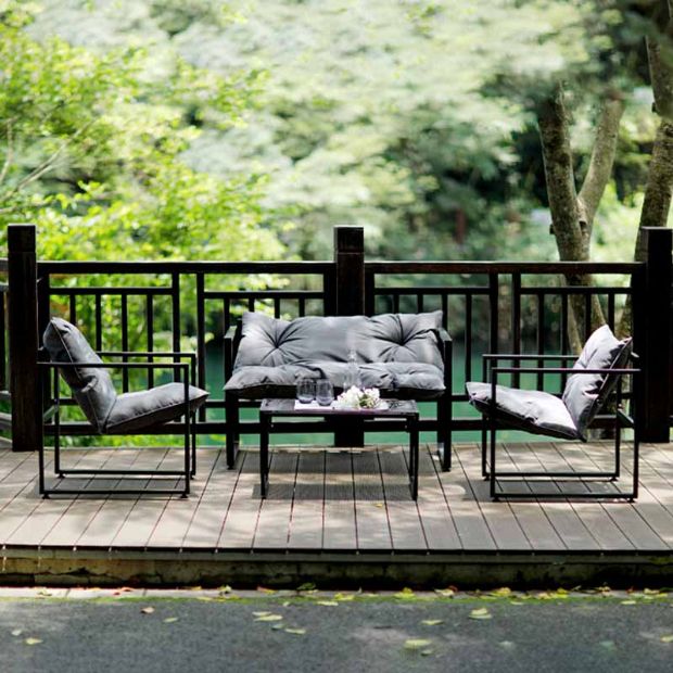 Gusseisen-Aluminium-Gartenmöbel-Set für den Außenbereich - 11C01O