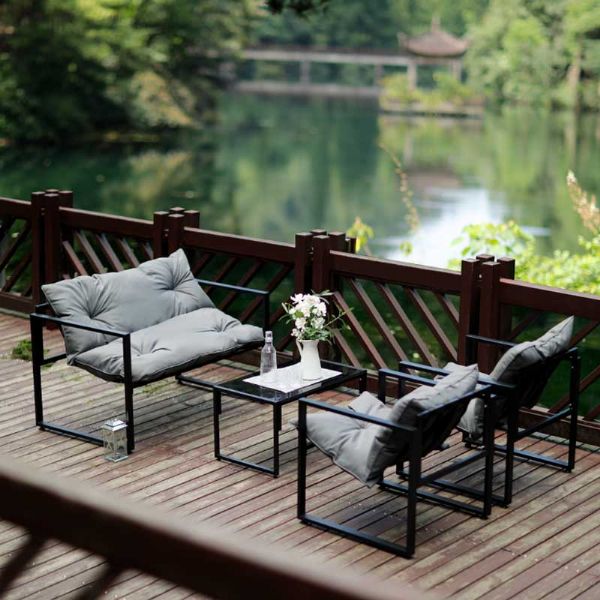 Gusseisen-Aluminium-Gartenmöbel-Set für den Außenbereich - 11C01O