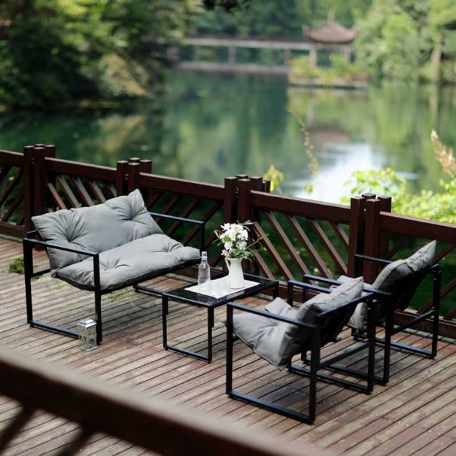 Gusseisen-Aluminium-Gartenmöbel-Set für den Außenbereich - 11C01O