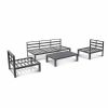 Luxuriöses Aluminium-Möbelset mit Kissen - 11C01Q