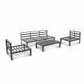 Luxuriöses Aluminium-Möbelset mit Kissen - 11C01Q