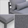 Luxuriöses Aluminium-Möbelset mit Kissen - 11C01Q