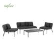 4-teiliges Outdoor-Sofaset aus Metall und Aluminium - 11C01R