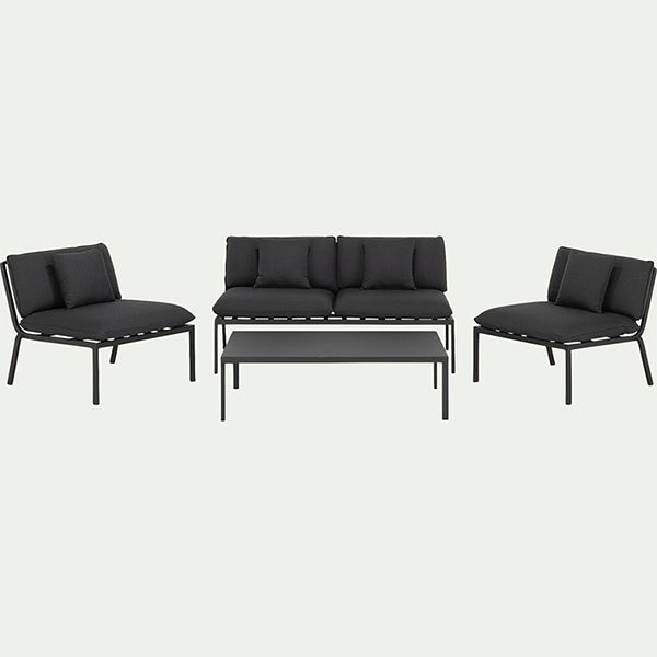 4-teiliges Outdoor-Sofaset aus Metall und Aluminium - 11C01R