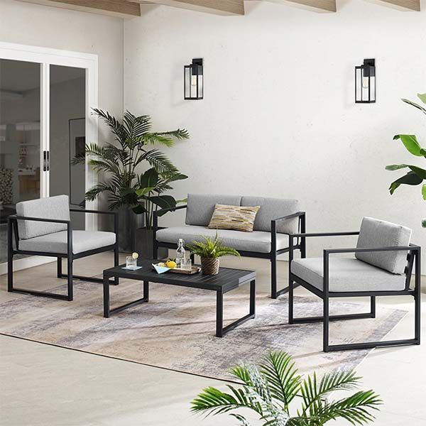 Modernes Terrassen-Konversationssofa-Set - 11C01T