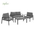 4-Sitzer-Außenterrassensofa aus Aluminium - 11C01U