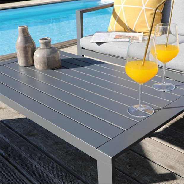 4-Sitzer-Außenterrassensofa aus Aluminium - 11C01U