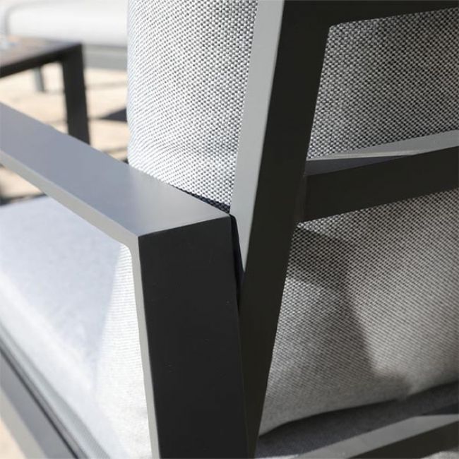 4-Sitzer-Außenterrassensofa aus Aluminium - 11C01U