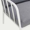 Moderne Sofagarnitur aus Aluminium mit Kissen - 11C01V