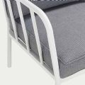 Moderne Sofagarnitur aus Aluminium mit Kissen - 11C01V