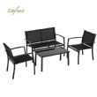 Courtyard Modernes 4-teiliges Dialogset - 11C01X