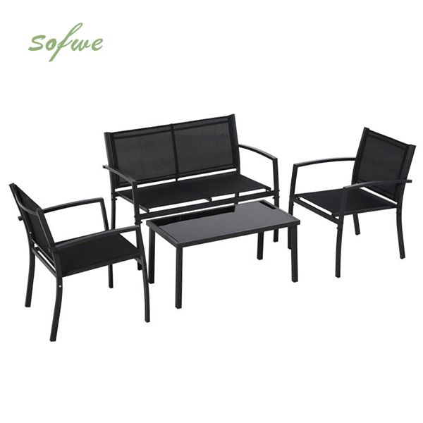 Courtyard Modernes 4-teiliges Dialogset - 11C01X