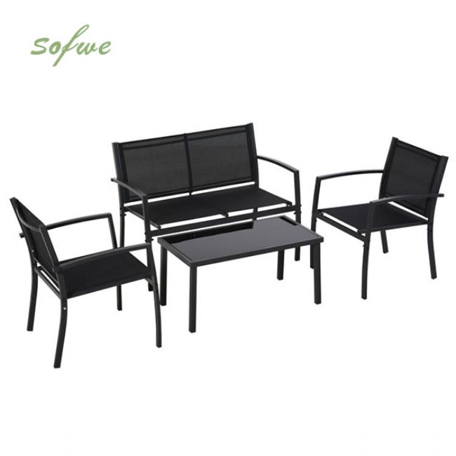 Courtyard Modernes 4-teiliges Dialogset - 11C01X