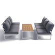 Terrassenmöbel aus Aluminium mit verstellbarem Sitz - 11C01Y