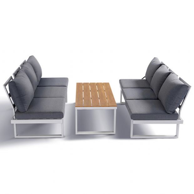Terrassenmöbel aus Aluminium mit verstellbarem Sitz - 11C01Y