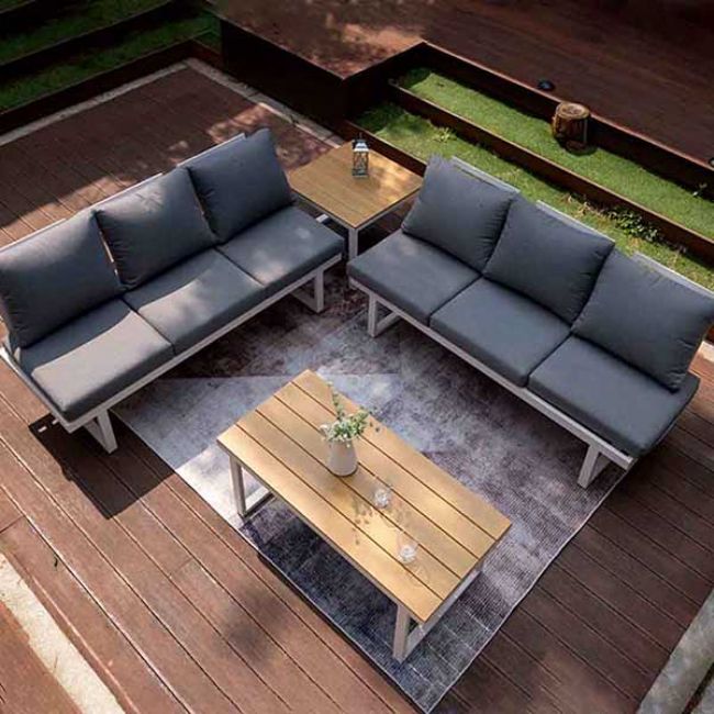 Terrassenmöbel aus Aluminium mit verstellbarem Sitz - 11C01Y