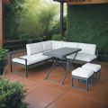 Ecksofa mit höhenverstellbarem Tisch - 11C03B