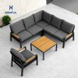 5-teiliges Ecksofa-Set für den Außenbereich - 11C11A