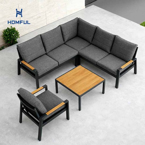 5-teiliges Ecksofa-Set für den Außenbereich - 11C11A
