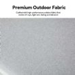 4-teiliges Gartensofa-Set aus Aluminium mit Holzmaserung - 11C11D