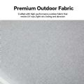 4-teiliges Gartensofa-Set aus Aluminium mit Holzmaserung - 11C11D