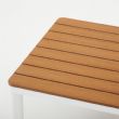 4-teiliges Gartensofa-Set aus Aluminium mit Holzmaserung - 11C11D