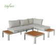 Outdoor-Ecksofa-Set mit verstellbarer Rückenlehne und Zweisitzer - 11C11G