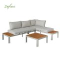 Outdoor-Ecksofa-Set mit verstellbarer Rückenlehne und Zweisitzer - 11C11G