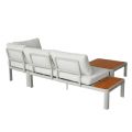 Outdoor-Ecksofa-Set mit verstellbarer Rückenlehne und Zweisitzer - 11C11G
