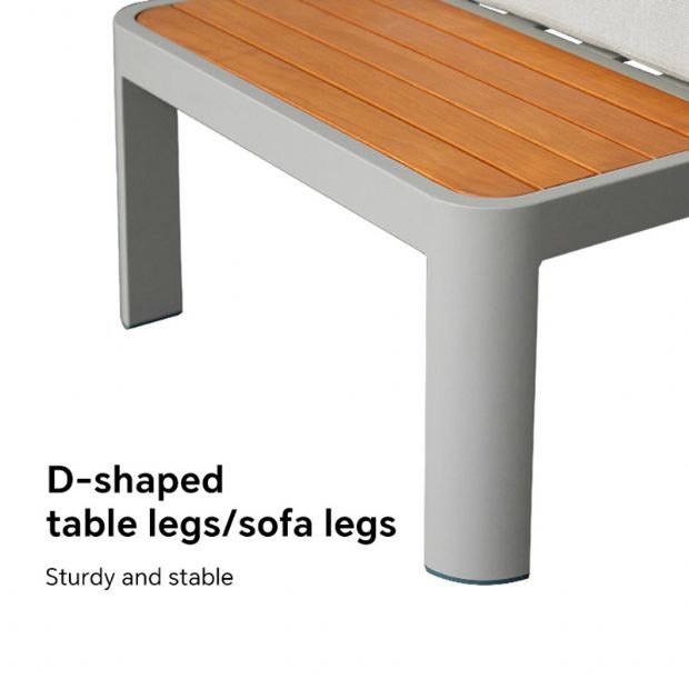 Outdoor-Ecksofa-Set mit verstellbarer Rückenlehne und Zweisitzer - 11C11G