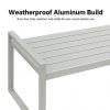Weißes 4-teiliges Outdoor-Sofa-Set aus Aluminium - 11C11J