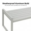 Weißes 4-teiliges Outdoor-Sofa-Set aus Aluminium - 11C11J