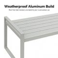 Weißes 4-teiliges Outdoor-Sofa-Set aus Aluminium - 11C11J