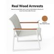 Weißes 4-teiliges Outdoor-Sofa-Set aus Aluminium - 11C11J
