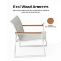 Weißes 4-teiliges Outdoor-Sofa-Set aus Aluminium - 11C11J