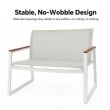 Weißes 4-teiliges Outdoor-Sofa-Set aus Aluminium - 11C11J