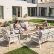 Großhandel 6-teiliges Outdoor-Sofaset aus pulverbeschichtetem Aluminium mit WPC-Lamellentisch - 11C12C